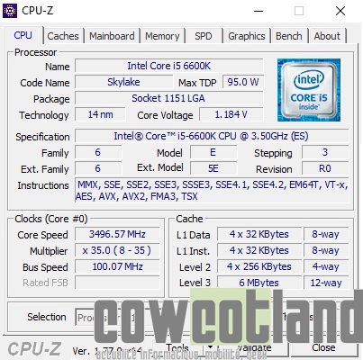 CPUZ 3.5Ghz 